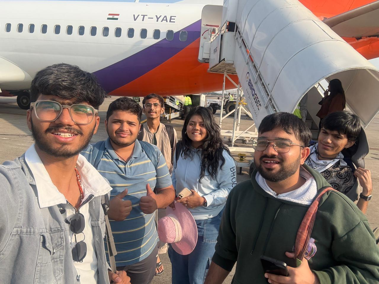 Passdn team boarding an IndiGo flight